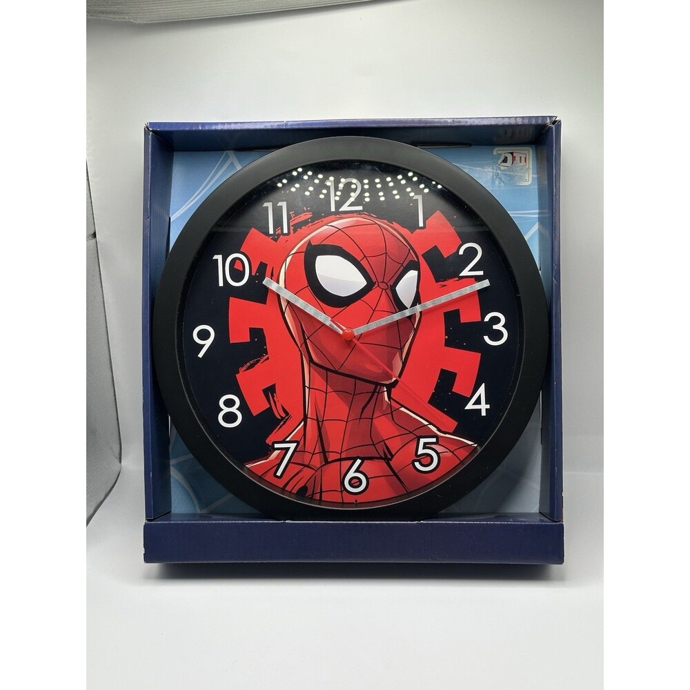 Marvel Spider-Man Wall Clock Official Licensed Analog Kids Bedroom Decor
